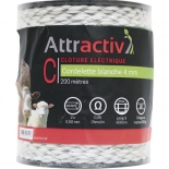 Cordelette blanche 4 mm