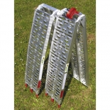Jeu de rampes alu pliables courbées