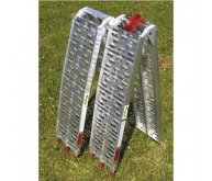 Jeu de rampes alu pliables courbées